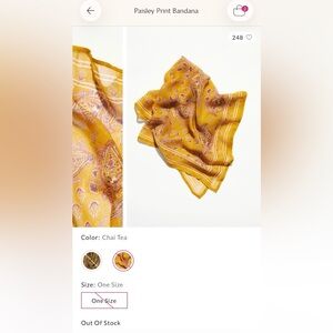 Free People Paisley Print Bandana